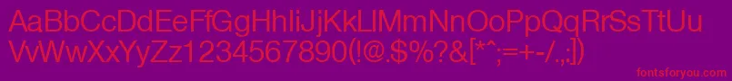 OlympiaMedium Font – Red Fonts on Purple Background