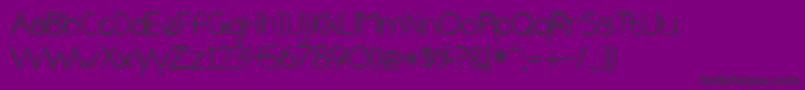 フォントTheUnseen – 紫の背景に黒い文字
