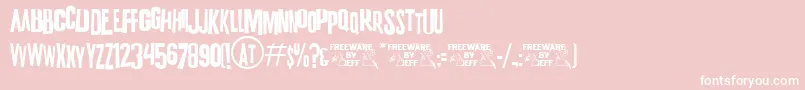 K.P.DutyJl Font – White Fonts on Pink Background