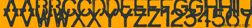 More about Army1 Font Army1 Font – Black Fonts on Orange Background
