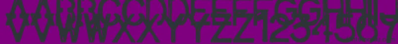 Army1 Font – Black Fonts on Purple Background