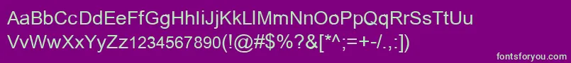 Шрифт Tablaksh – зелёные шрифты на фиолетовом фоне