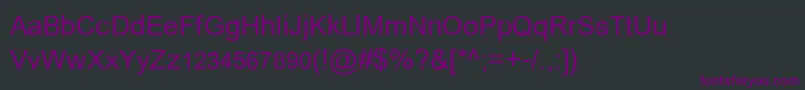 フォントTablaksh – 黒い背景に紫のフォント