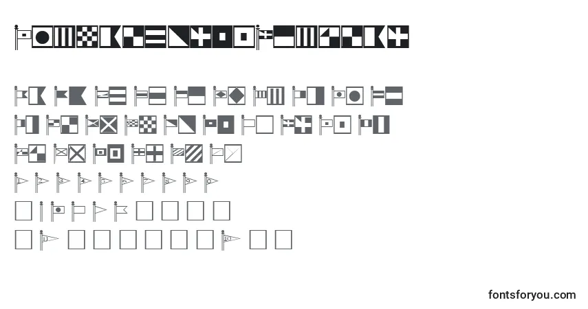 Czcionka SignalcorpsRegular – alfabet, cyfry, specjalne znaki
