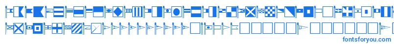 Fonte SignalcorpsRegular – fontes azuis