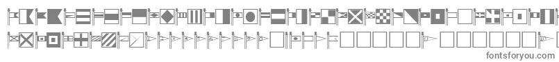 Czcionka SignalcorpsRegular – szare czcionki