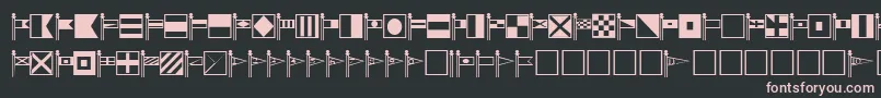 SignalcorpsRegular Font – Pink Fonts on Black Background