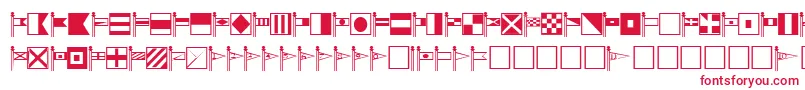 fuente SignalcorpsRegular – Fuentes Rojas Sobre Fondo Blanco