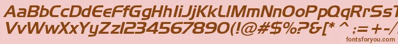NewtowI Font – Brown Fonts on Pink Background