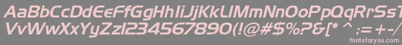 NewtowI Font – Pink Fonts on Gray Background