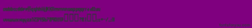 フォントY2kff – 紫の背景に黒い文字