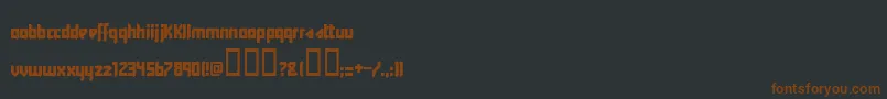 Y2kff Font – Brown Fonts on Black Background