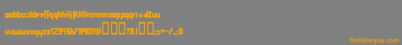 Y2kff Font – Orange Fonts on Gray Background
