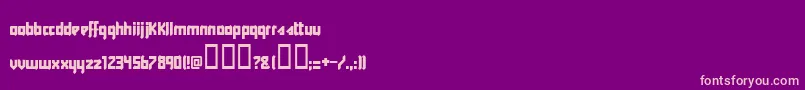 Y2kff Font – Pink Fonts on Purple Background