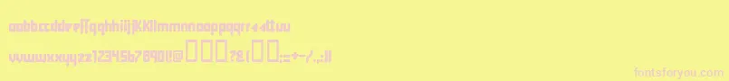 Y2kff Font – Pink Fonts on Yellow Background