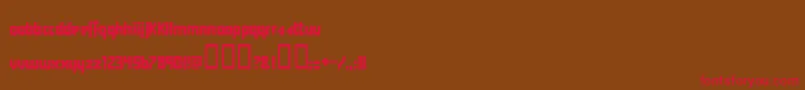 Y2kff Font – Red Fonts on Brown Background