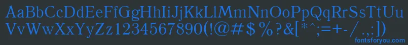 Quantantiquactt Font – Blue Fonts on Black Background