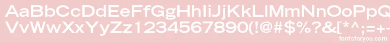 TradegothicltstdBoldext Font – White Fonts on Pink Background