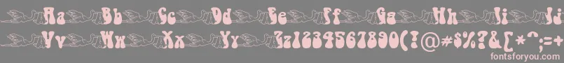 BabystorkBecker Font – Pink Fonts on Gray Background