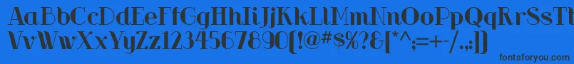 Riotsquadnf Font – Black Fonts on Blue Background