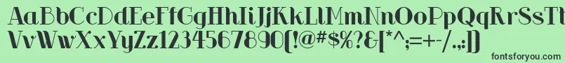 Riotsquadnf Font – Black Fonts on Green Background