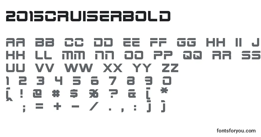 Schriftart 2015CruiserBold (114512) – Alphabet, Zahlen, spezielle Symbole