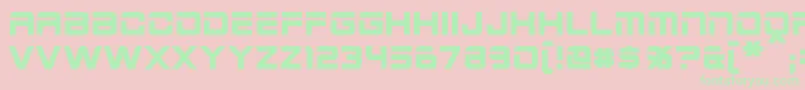 2015CruiserBold-Schriftart – Grüne Schriften auf rosa Hintergrund