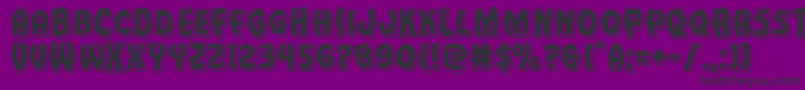 Vampirebridepunch Font – Black Fonts on Purple Background