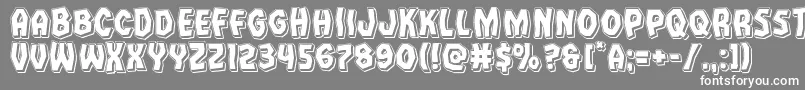 Vampirebridepunch Font – White Fonts on Gray Background