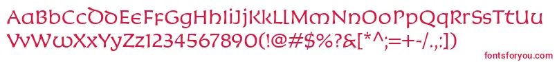 KoriganitcTtLight Font – Red Fonts