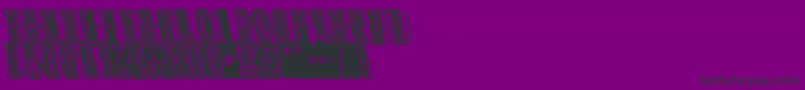 Police Stopslantsans – polices noires sur fond violet