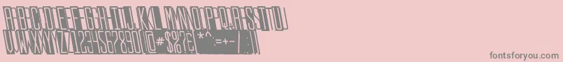 Stopslantsans Font – Gray Fonts on Pink Background