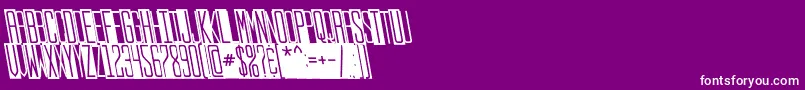 Stopslantsans Font – White Fonts on Purple Background