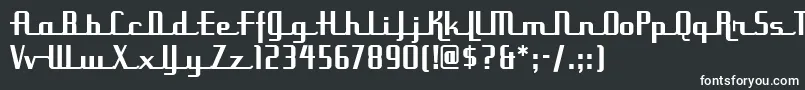 UppenarmsnfMedium Font – White Fonts on Black Background