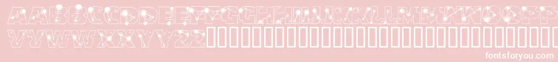 SplitTheAtom Font – White Fonts on Pink Background