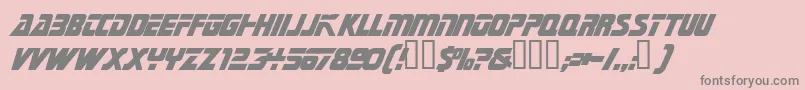 TrekkietitlassskBold Font – Gray Fonts on Pink Background