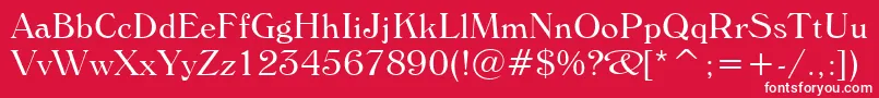 Подробнее о шрифте WindsorLightBt Шрифт WindsorLightBt – белые шрифты на красном фоне
