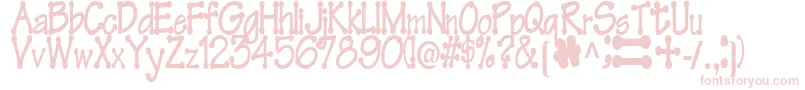 FeltRegularTtstd Font – Pink Fonts on White Background