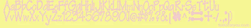 Más sobre la fuente FeltRegularTtstd fuente FeltRegularTtstd – Fuentes Rosadas Sobre Fondo Amarillo