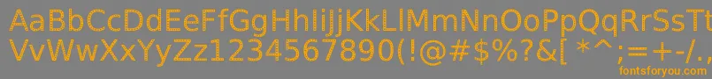 SpranqEcoSansRegular Font – Orange Fonts on Gray Background