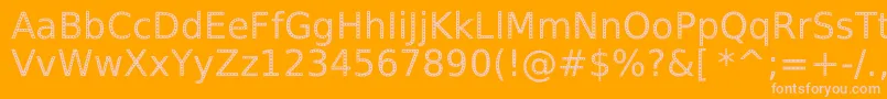 fuente SpranqEcoSansRegular – Fuentes Rosadas Sobre Fondo Naranja
