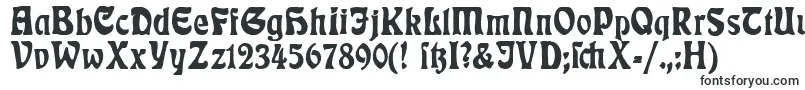 Шрифт RudelsbergPlakatschrift – причудливые шрифты