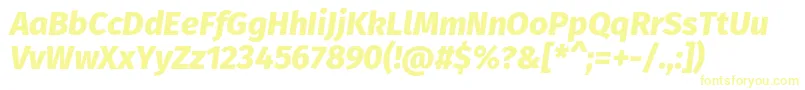 FirasansExtrabolditalic Font – Yellow Fonts