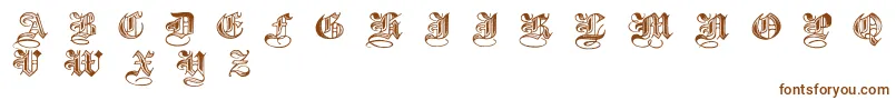 Halftone-fontti – ruskeat fontit valkoisella taustalla