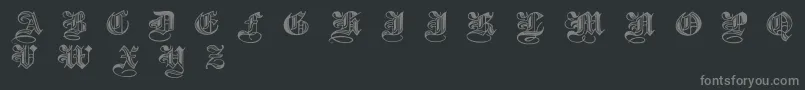 Шрифт Halftone – серые шрифты на чёрном фоне