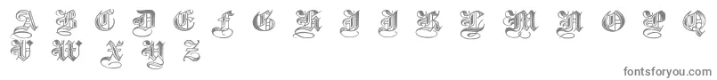 Halftone-fontti – harmaat kirjasimet valkoisella taustalla