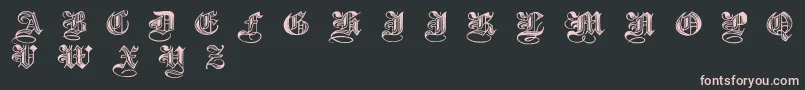 Шрифт Halftone – розовые шрифты на чёрном фоне