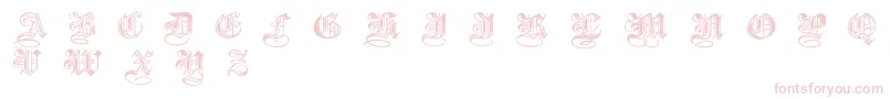 Halftone-fontti – vaaleanpunaiset fontit valkoisella taustalla