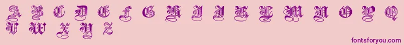 フォントHalftone – ピンクの背景に紫のフォント