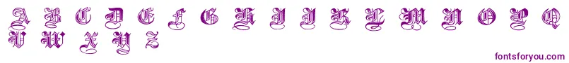 フォントHalftone – 白い背景に紫のフォント
